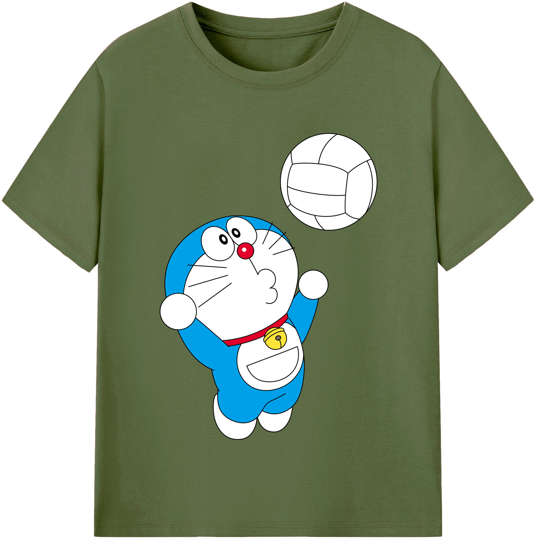 （画像用） ドラえもん Doraemon 綿100％半袖Tシャツ（フロントプリント）